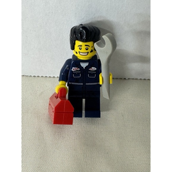 Lego Other - LEGO Minifigure "Raph" Mechanic /‎ Service Tech w/ Wrench 88631 + Toolbox